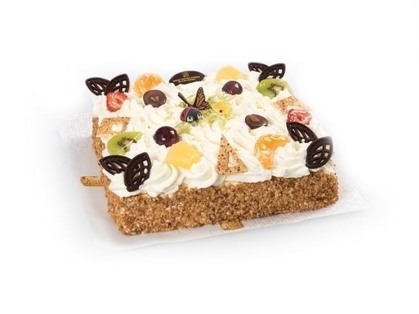 Slagroomtaart - vierkant