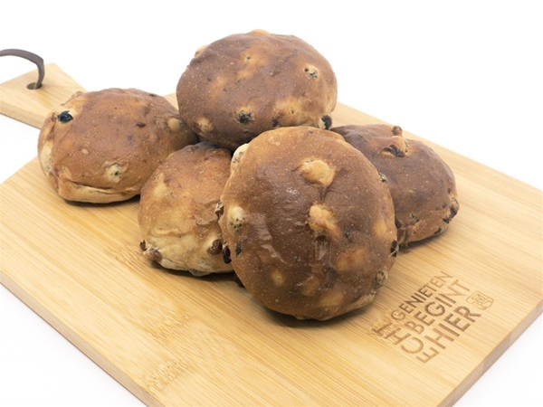 Mini Rozijnenbolletje&nbsp;per 6 stuks