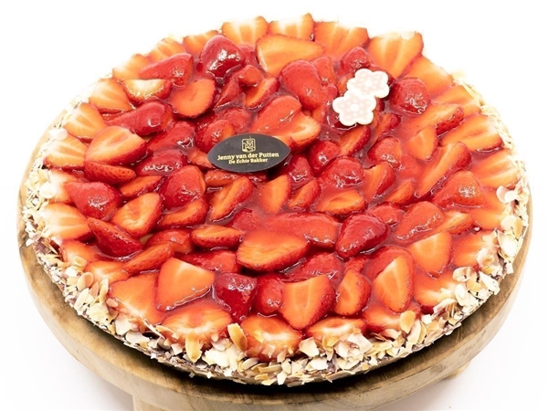 Aardbeienvlaai harde wenerbodem